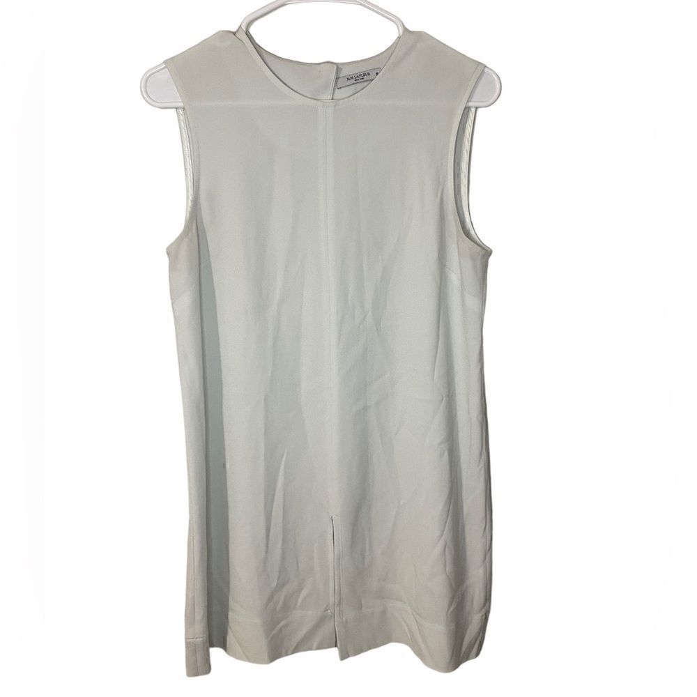 MM Lafleur Midi Dress Size M Grey/Blue/Off White